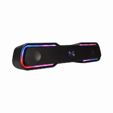 Bocina Vorago Start The Game Bsp-350 Bluetooth/3.5mm, Usb, Iluminacion Rgb, Negro