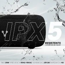 Bocina Bluetooth Vorago Bsp-430, Usb-c, Rgb, Correa, Negro