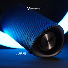 Bocina Vorago Bluetooth Bsp-600, Alcance 10 Metros, Manos Libres, Potencia 5wx2, 3.5mm, Negro