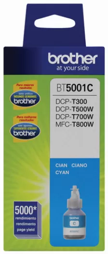 Cartucho De Tinta Brother Bt5001c Cyan, 5000 Paginas