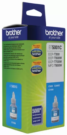 Cartucho De Tinta Brother Bt5001c Cyan, 5000 Paginas