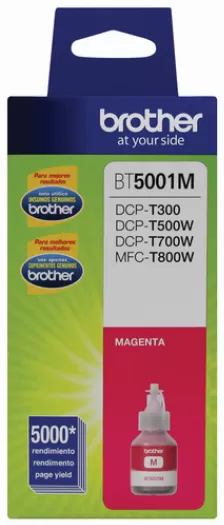 Cartucho De Tinta Brother Bt5001m, Magenta, 5000 Paginas, Dcp-t300 Dcp-t500w Dcp-t700 Wmfc-t800w