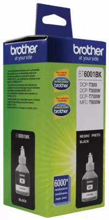 Cartucho De Tinta Brother Bt6001bk, Negro, 6000 Paginas, Dcp-t300dcp-t500wdcp-t700wmfc-t800w