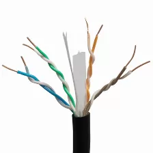 Bobina De Cable X-case Utp 6, Negro 100 Metros, Coductor 0.50mm, Calibre 24 Awg