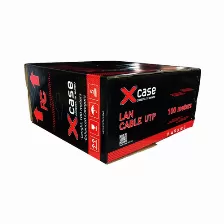 Bobina De Cable X-case Utp 6, Negro 100 Metros, Coductor 0.50mm, Calibre 24 Awg