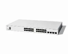 Switch Cisco C1200-24t-4g Gestionado, L2/l3, Rj-45 24, Gigabit Ethernet (10/100/1000), Blanco