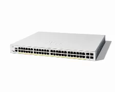 Switch Cisco C1200-48p-4x Gestionado, L2/l3, Rj-45 48, Gigabit Ethernet (10/100/1000), Blanco