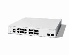 Switch Cisco C1300-16t-2g Gestionado, L2/l3, Rj-45 16, Gigabit Ethernet (10/100/1000), Blanco