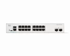 Switch Cisco C1300-16t-2g Gestionado, L2/l3, Rj-45 16, Gigabit Ethernet (10/100/1000), Blanco