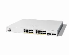 Switch Cisco Catalyst 1300 Gestionado, L2/l3, Rj-45 24, Gigabit Ethernet (10/100/1000), 24 Poe, Gris