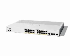 Switch Cisco Catalyst 1300 Gestionado, L2/l3, Rj-45 24, Gigabit Ethernet (10/100/1000), 24 Poe, Gris