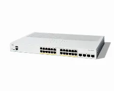 Switch Cisco Catalyst 1300 Gestionado, L2/l3, Rj-45 24, Gigabit Ethernet (10/100/1000), 24 Poe, Gris