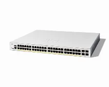 Switch Cisco C1300-48fp-4x Gestionado, L2/l3, Rj-45 48, Gigabit Ethernet (10/100/1000), Blanco