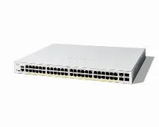 Switch Cisco Catalyst 1300 Gestionado, L2/l3, Rj-45 48, Gigabit Ethernet (10/100/1000), 48 Poe, Gris