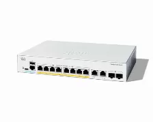 Switch Cisco Catalyst Catalyst 1300 Gestionado, L2, Rj-45 8, Gigabit Ethernet (10/100/1000), (poe +) 8, Gris