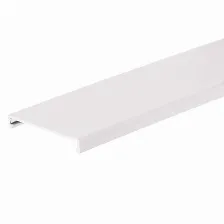 Tapa Para Canaleta Ranurada, De 31.8 Mm De Ancho, 1828.8 Mm De Largo, Color Blanco