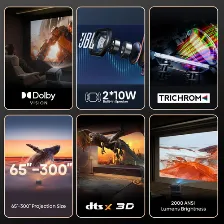 Laser Cinema Hisense C2 4k Dpl, Os Vidaa De 65 A 300 Pulgadas