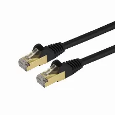 Patchord Startech.com Cat6a, 4.6 M, Negro