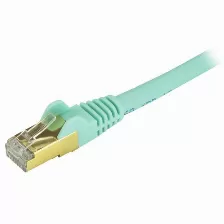 Patchord Startech.com Cat6a, 6.1 M, Turquesa