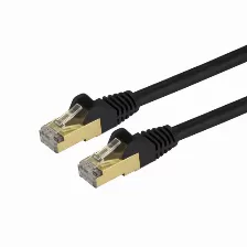 Patchord Startech.com Cat6a, 9.1 M, Negro