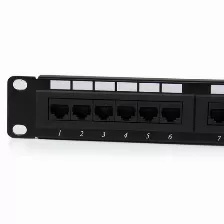 Panel De Parcheo Startech.com 24 Puertos, Rj-45, Color Negro, Montaje En Bastidor, Capacidad Del Rack 1u