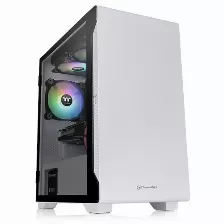 Gabinete Thermaltake S100 Tg Snow, Micro-tower, Ventana Lateral, 1x Ventilador, Blanco