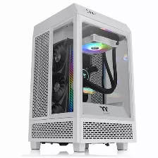 Gabinete Thermaltake The Tower 100 Snow Mini Tower, Ventana, 2x Ventiladores 120mm, Blanco
