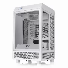Gabinete Thermaltake The Tower 100 Snow Mini Tower, Ventana, 2x Ventiladores 120mm, Blanco