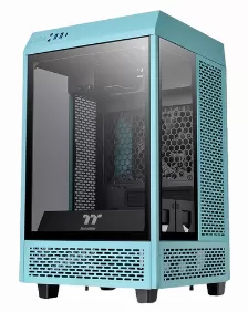 Gabinete Thermaltake The Tower 100 Mini Tower, Ventana, 2x Ventiladores, Turquesa