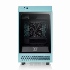 Gabinete Thermaltake The Tower 100 Mini Tower, Ventana, 2x Ventiladores, Turquesa