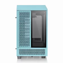 Gabinete Thermaltake The Tower 100 Mini Tower, Ventana, 2x Ventiladores, Turquesa