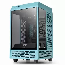 Gabinete Thermaltake The Tower 100 Mini Tower, Ventana, 2x Ventiladores, Turquesa