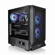 Gabinete Thermaltake Ceres 330 Tg Argb Midi Tower, 3x Ventiladores, Negro