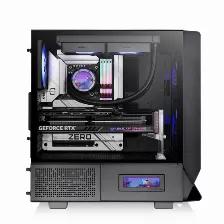Gabinete Thermaltake Ceres 330 Tg Argb Midi Tower, 3x Ventiladores, Negro