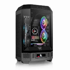 Gabinete Thermaltake The Tower 300 Micro Tower, Ventana Frontal, 2x Ventiladores, Negro