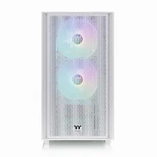 Gabinete Thermaltake Versa H16 Tg Argb Micro Tower, Ventana Lateral, 3x Ventiladores, Blanco
