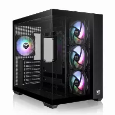 Gabinete Thermaltake View 380 Tg Argb, Midi Tower, 4x Ventiladores, Negro