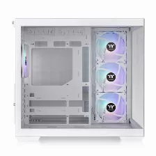 Gabinete Thermaltake View 380 Tg Argb Snow Midi Tower, Vidrio Frontal/lateral, 4x Vent., Blanco