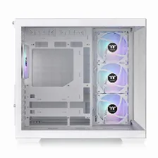 Gabinete Thermaltake View 380 Tg Argb Snow Midi Tower, Vidrio Frontal/lateral, 4x Vent., Blanco Open Box