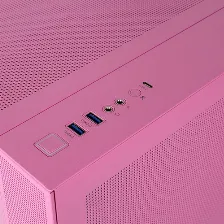 Gabinete Thermaltake View 380 Tg Argb Snow Midi Tower, Vidrio Frontal/lateral, 4x Vent., Rosa