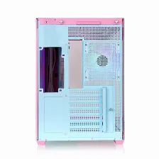 Gabinete Thermaltake View 380 Tg Argb Snow Midi Tower, Vidrio Frontal/lateral, 4x Vent., Rosa