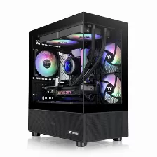 Gabinete Thermaltake View 170 Tg Argb, Micro Tower, 3x Ventiladores, Panel De Vidrio, Negro