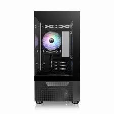 Gabinete Thermaltake View 170 Tg Argb, Micro Tower, 3x Ventiladores, Panel De Vidrio, Negro