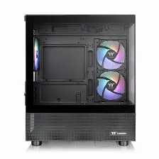 Gabinete Thermaltake View 170 Tg Argb, Micro Tower, 3x Ventiladores, Panel De Vidrio, Negro Open Box