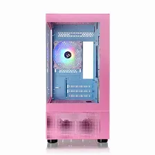 Gabinete Thermaltake View 170 Tg Argb Snow, Micro Tower, Panel De Vidrio, 3x Ventiladores, Rosa