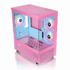 Gabinete Thermaltake View 170 Tg Argb Snow, Micro Tower, Panel De Vidrio, 3x Ventiladores, Rosa Open Box