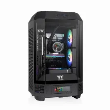 Gabinete Thermaltake The Tower 250 Mini Tower, 2x Ventiladores, Negro