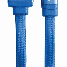 Cable Usb Lightning Vorago Cab-119, Recubrimiento Aislante, 1 Metro, Azul