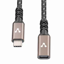 Cable Vorago Extension Usb-c Macho A Usb-c Hembra, 1m, Negro
