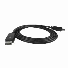 Cable Vorago Displayport 4k 60hz Macho A Macho, 2m, Negro